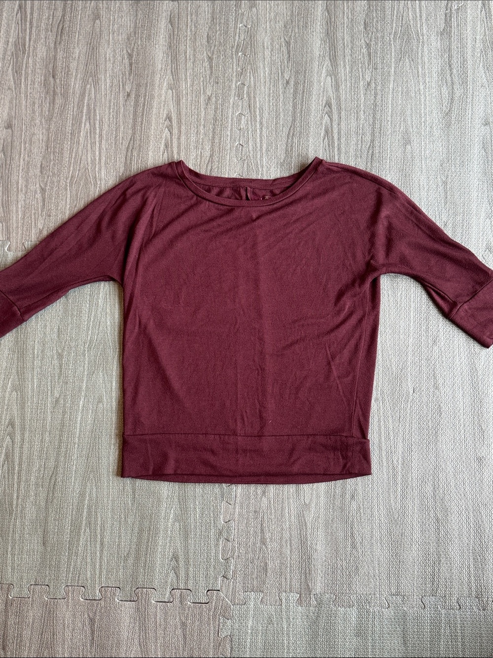 LOFT Burgundy Boatneck Pullover Top - Women’s Size S